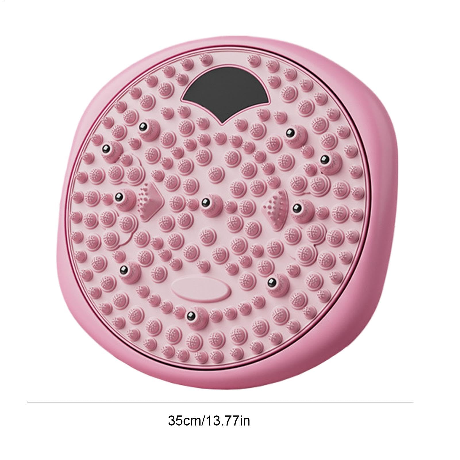 Fußreflexzonenmassagegerät, Fußdruckmassagegerät Druckpunktkissen 2 in 1 Rundes Kissen zur Entlastung des Fußes, Yogamatte für Felsenfuß mit Mag