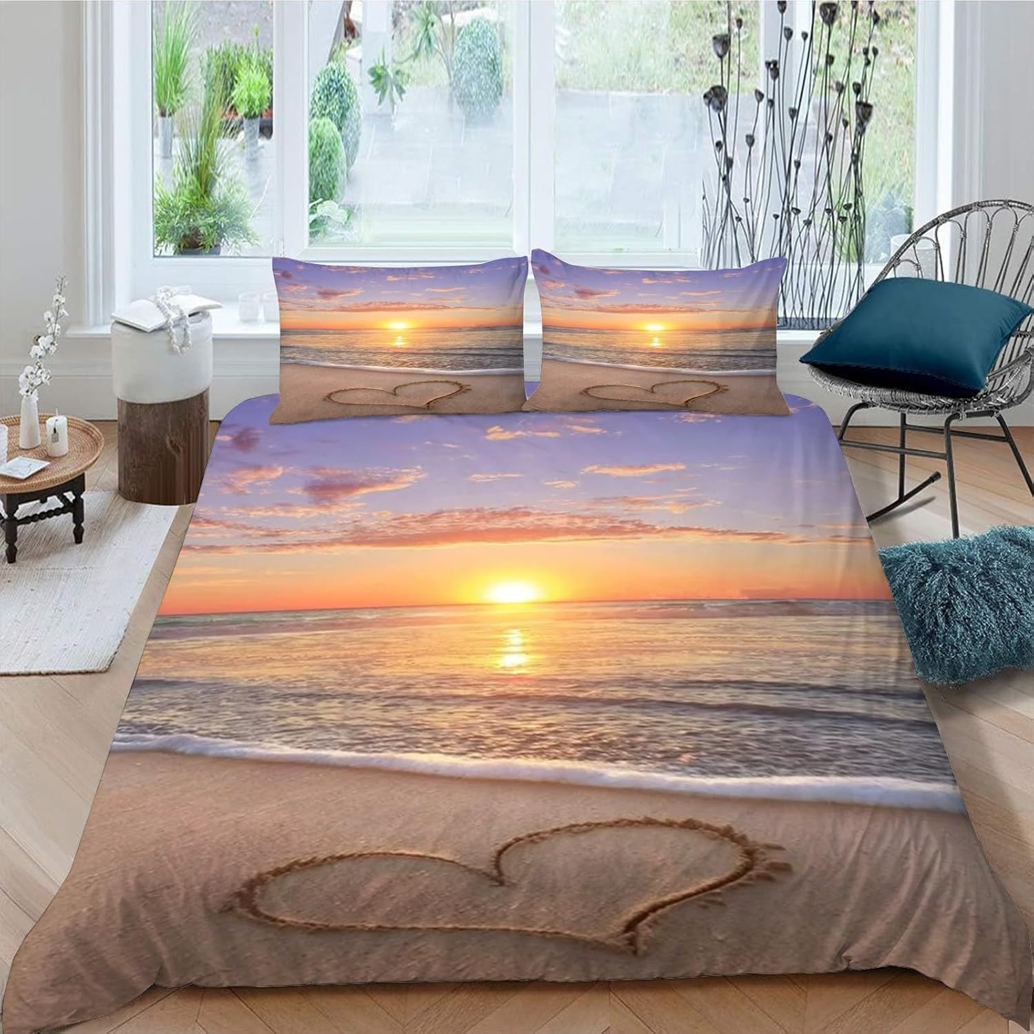 Housse de couette 200x200 douce parure lit microfibre infroissable adulte a-1342