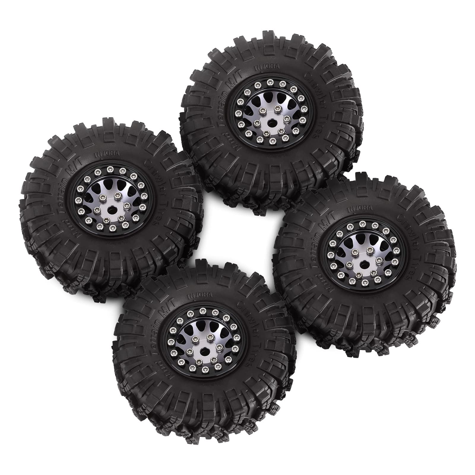 Neumáticos 1.0 Todo Terreno Para Coches RC – Compatibles Con SCX24, TRX4M, AX24 Y FCX24