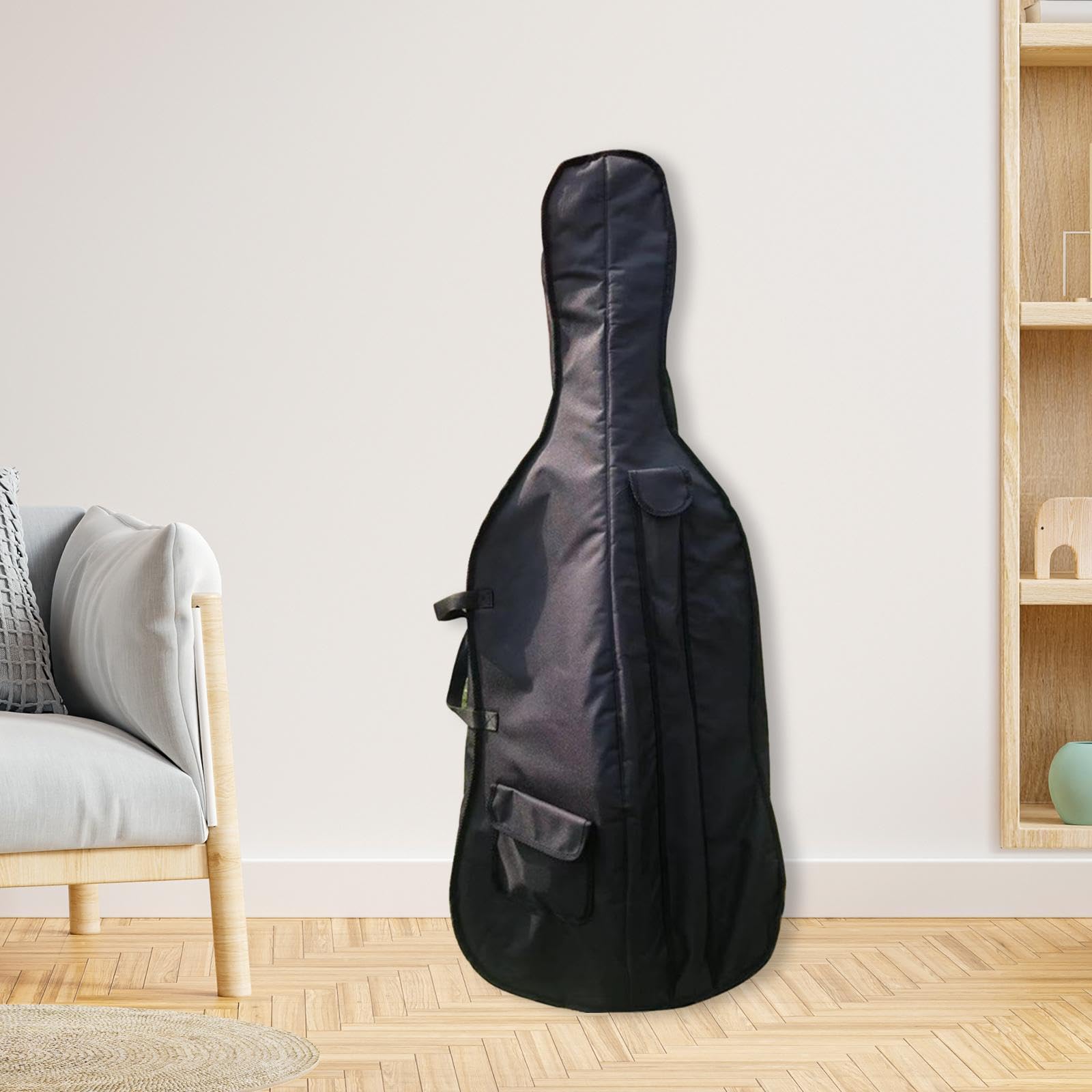 Generic Borsa per il trasporto del violoncello Zaino antipioggia per violoncello Custodia morbida per violoncello per campeggio Esibizione sul palco