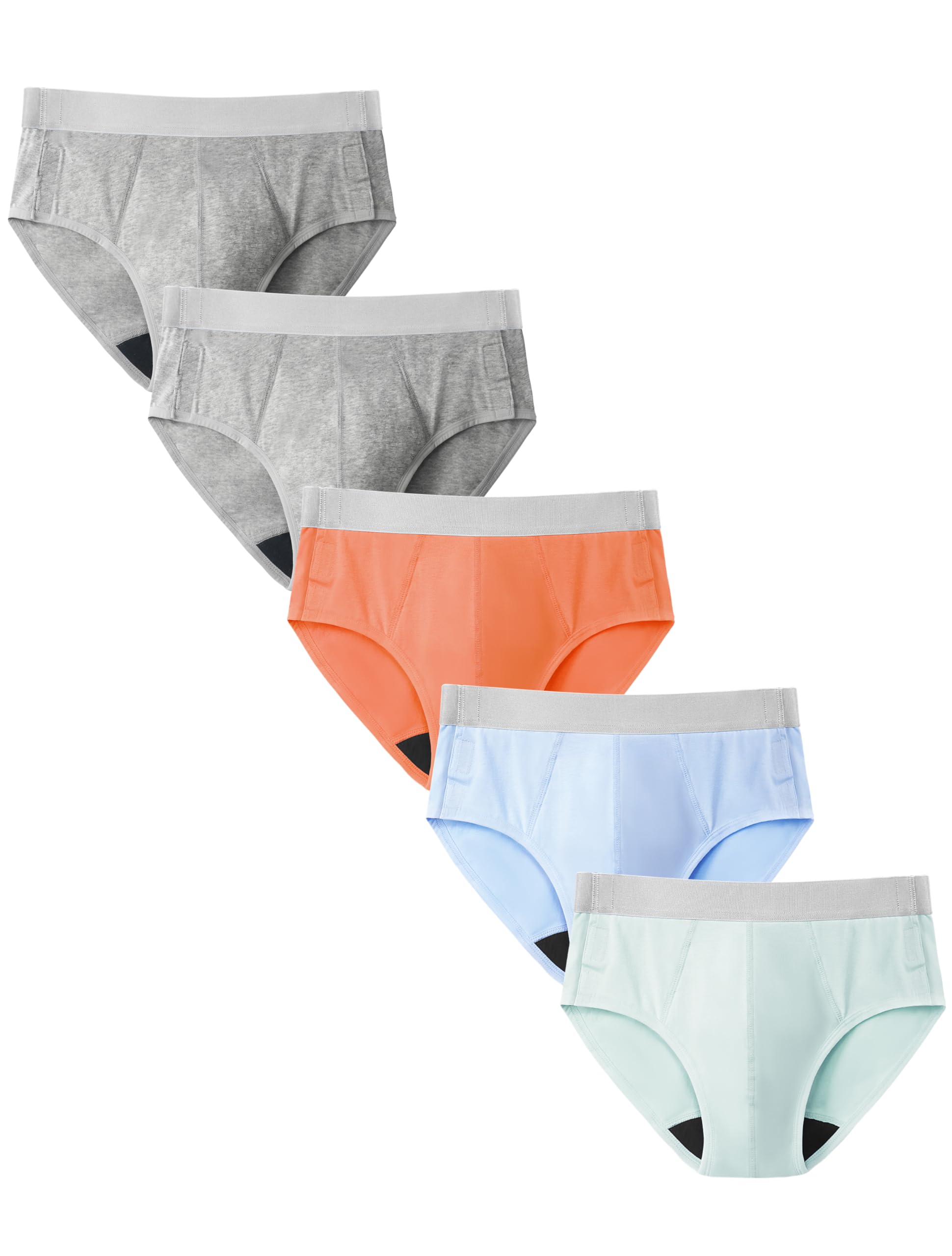 TIICHOO Boys Incontinence Underwear Adaptive Post Surgery Tear Away Underwear for Teens 5 Pack