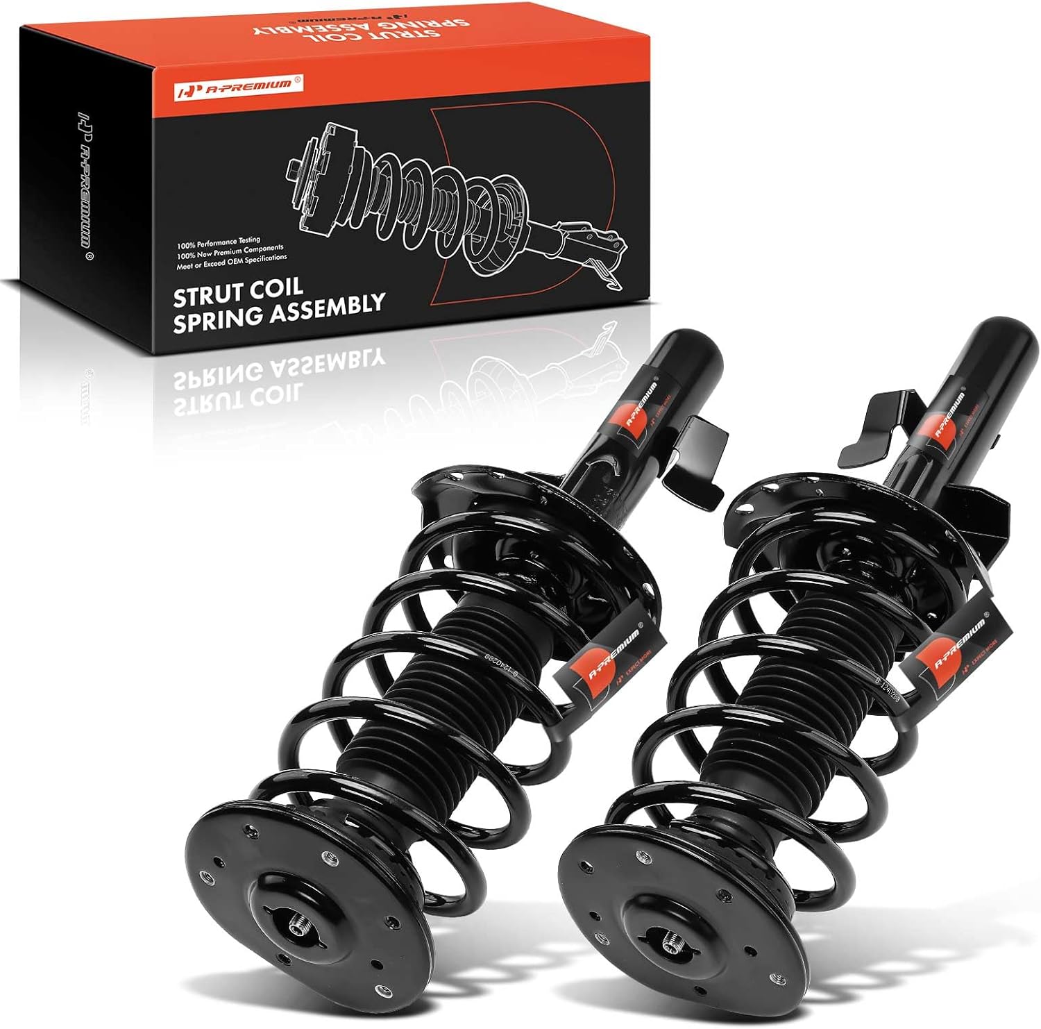 A-Premium Front Pair (2) Complete Strut & Coil Spring Assembly Compatible with Volvo S80 2007-2013, V70 2008-2010, XC70 2008-2016, Driver and Passenger Side