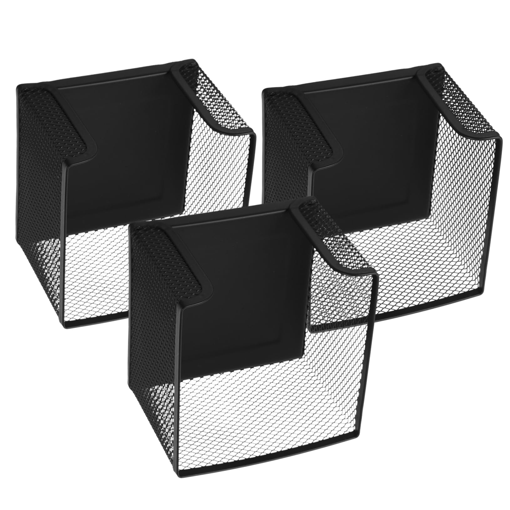 NUOBESTY 6stücke -mesh Zettelboxen Für Schreibtisch Multifunktionale Memo-Halterung Und Stifteorganizer Zur Aufbewahrung Von Notizen Und Büromaterialien
