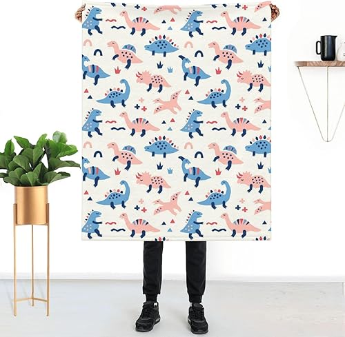Dinosaur Throw Blanket for Women Soft Summer Fleece Blanket 50"x40" Travel Lightweight Blanket for Bed Couch Cute Home Decor