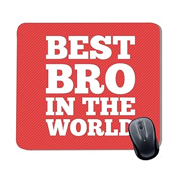 Family Shoping Rakhi Gifts for Brother Best Bro in The World Printed Mousepad with Rolli Tika for Computer System Pc Accessories