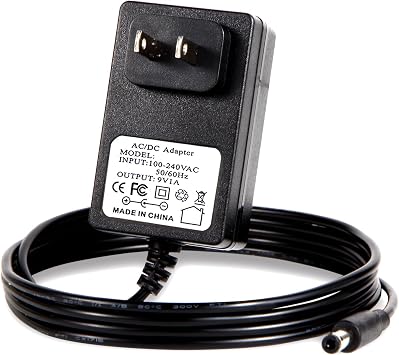 9V Power Supply Compatibility with Boss PSA Adapter 9V DC Power Cord for Guitar Pedal Boss PSA-120S DS-1 RC-1 RC-3 TU-2 TU-3 SD-1 RV-5 RV-6 DD-3 DD-7 DD-20 ME-50 ME-80 GT-10 HM-2 GT-1B