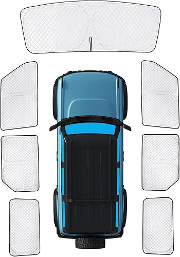 Miniatura 201 de KMF - Parasol de repuesto para parabrisas, cubierta para ventana lateral y trasera, cubierta protectora para visor, para campamento, bebé, bloqueo