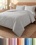 White Duvet Cover Queen Size - Extra Soft Queen Size Duvet Cover - Lightweight, Comfy, Cozy & Breathable - Easy Care & Fade Free with Zipper Closures & Ties - 90" x 90" Inches - Comforter Not Included