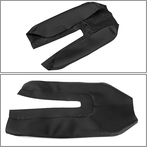 Miniatura 5 de DNA MOTORING GECS-010 Cubierta de consola delantera de repuesto para Toyota Tundra 14-19 - Negro, cubierta de reposabrazos de cuero sintético