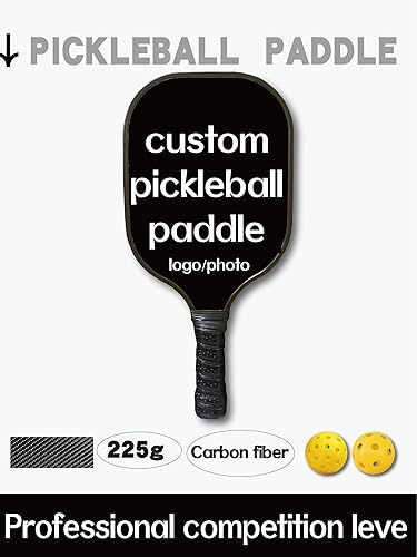 Miniatura 2 de Custom CARBON-Pickleballs Paddles, Carbon Fiber Surface (CHS), Personalized Pickleballs Paddle with Comfort Grip, Add Your Photo, Text, Logo Paddle