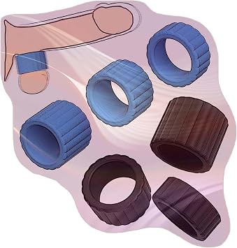 3 Pcs Mens Lightweight Exercise Rings Training Accessory Set, Special Stretching Rings for Men -E45CCUS 2 Colors CombinationB