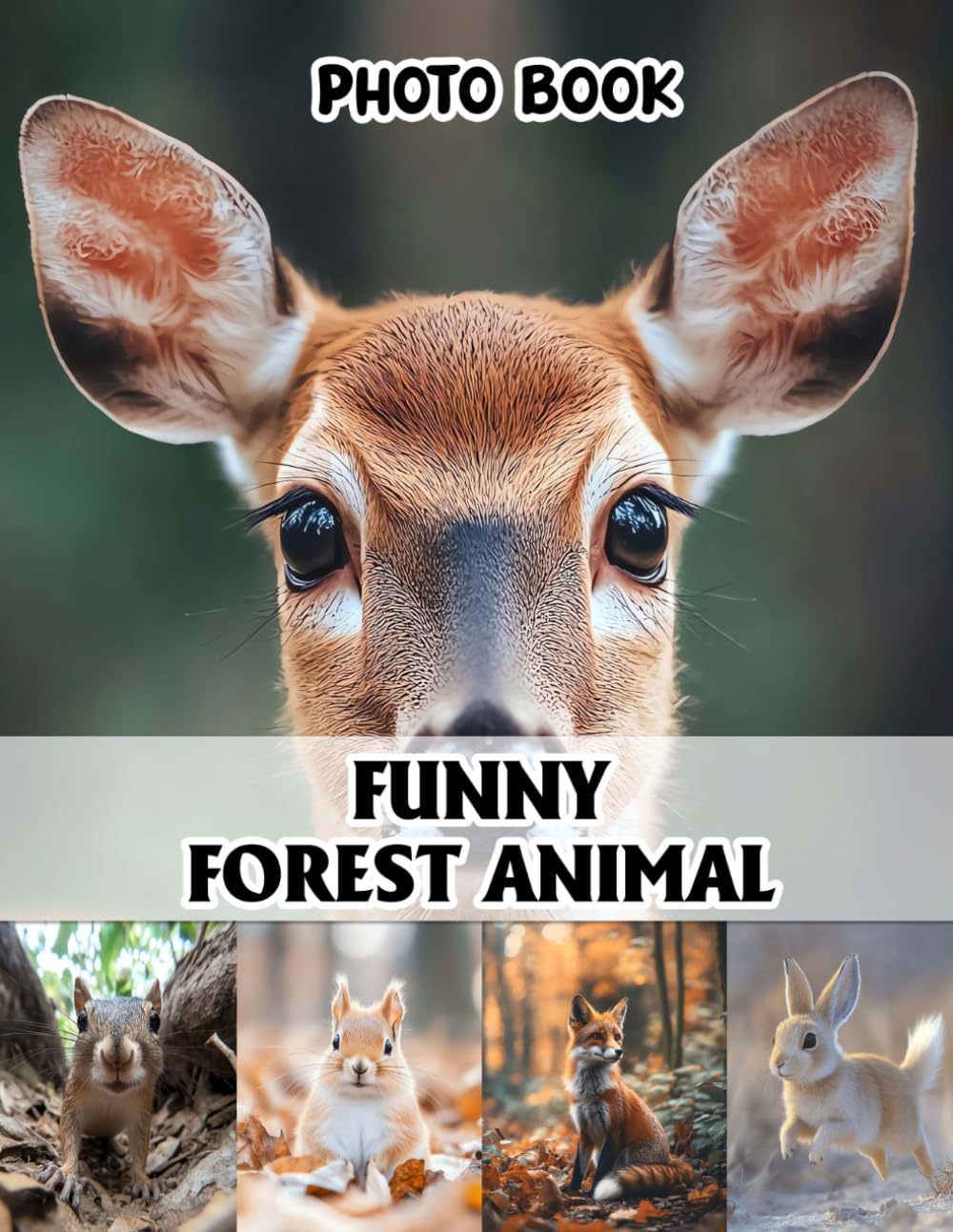 Funny Forest Animal Photo Book: Whimsical Woodland Creature Collection Pages | 40 Images Pages for Animal Humor, Nature Lovers, Unique Gifts