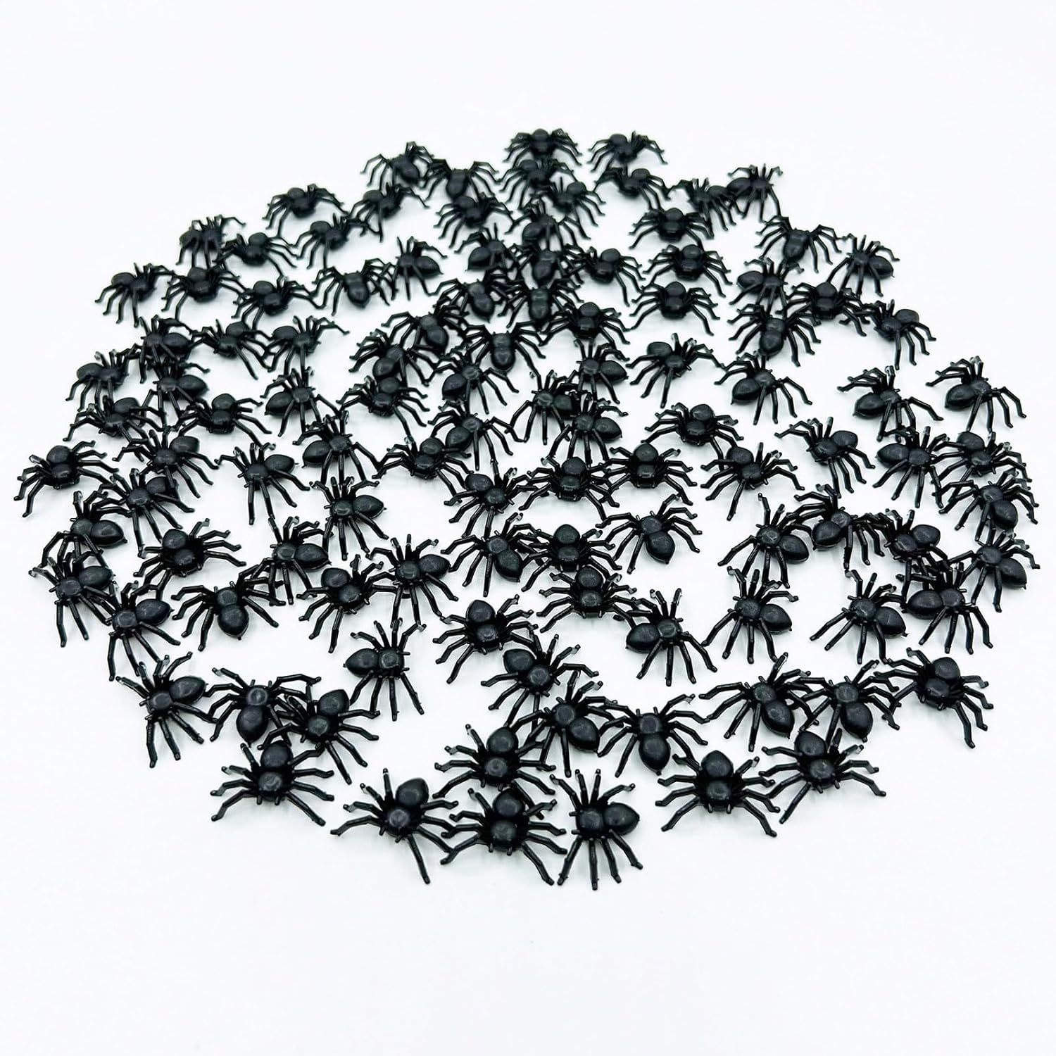 - LUDALY 60 Pc Fake Small Spider Toys Animal Insect Model Gift Giveaway Accessories for Halloween April Fool's Day (Black)