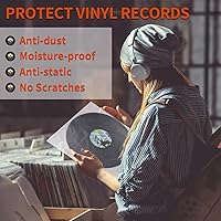 Vista 5 de Fundas interiores para discos de vinilo, 30 fundas interiores de vinilo LP antiestáticas de 12 pulgadas, fundas protectoras de vinilo de plástico