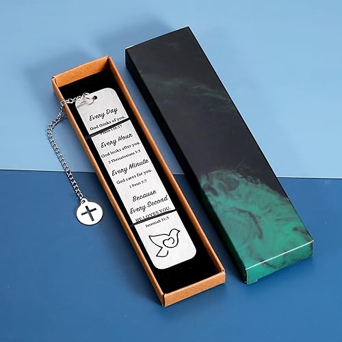 Miniatura 7 de Regalos cristianos para mujeres, marcador inspirador de versículos bíblicos para amantes de los libros, regalos de Navidad para mamá, niños, amigos,