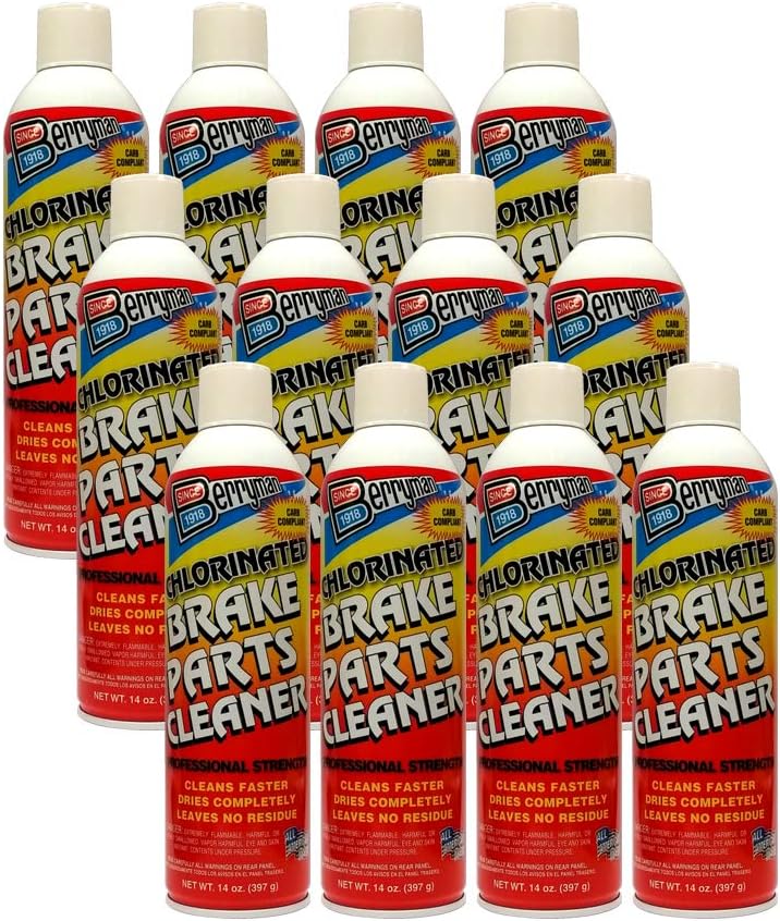 Berryman Chlorinated Brake Parts Cleaner, 14oz (Pack of 12