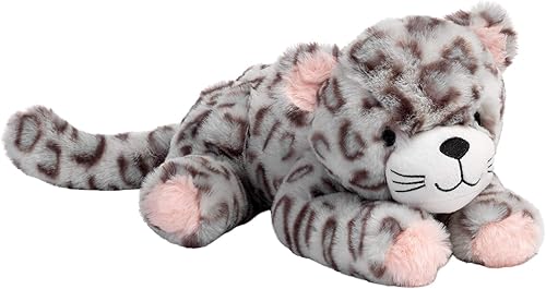 Lambs & Ivy Happy Jungle - Peluche de leopardo de peluche, rosa/gris, Cleo