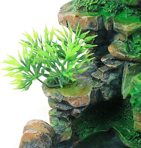 Miniatura 6 de TFCFL Fuente de escritorio de relajación para interiores, cascada, cascada de meditación zen para interiores con fabricante de niebla y luz LED