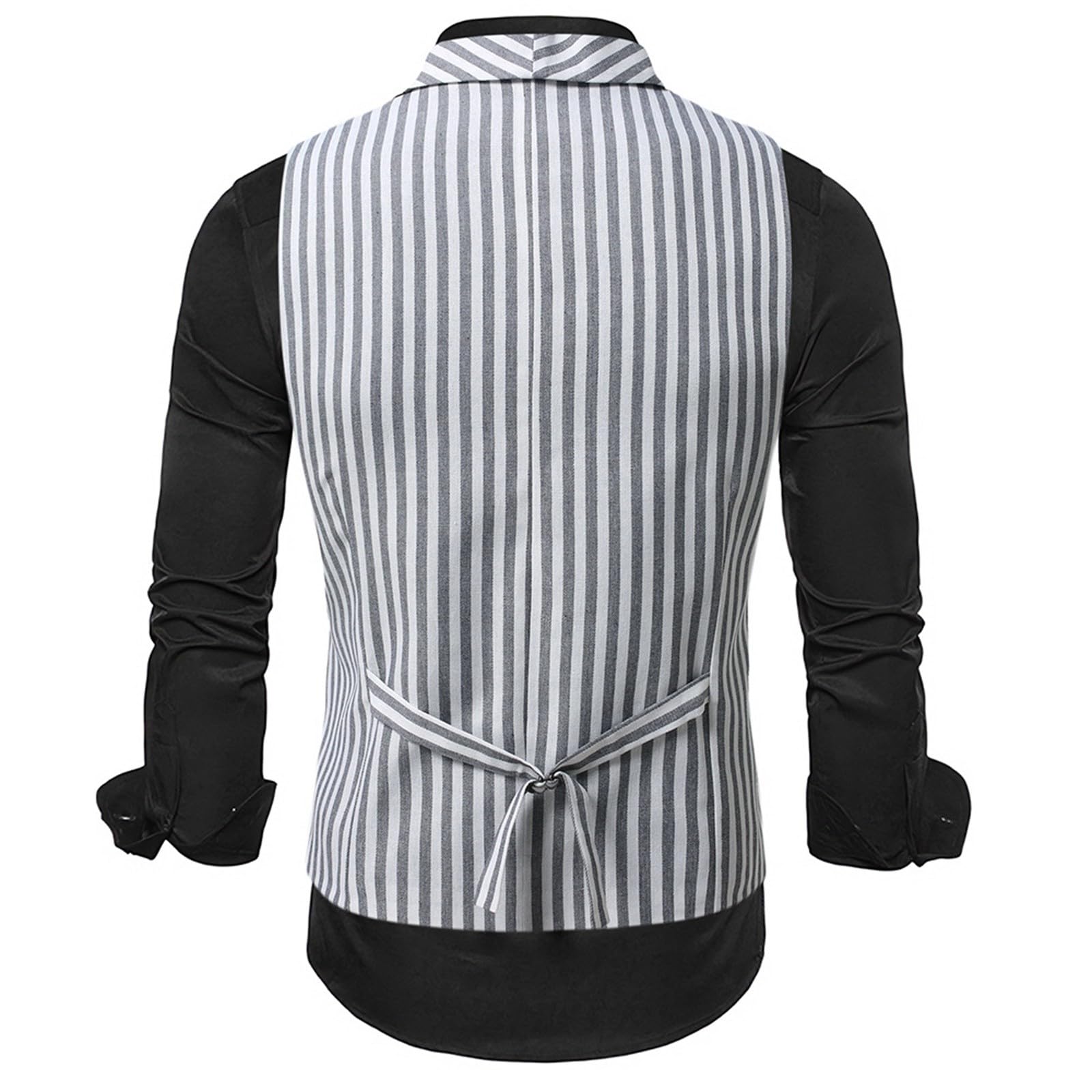 Chaleco sin mangas para hombre, de verano, color negro, estilo retro