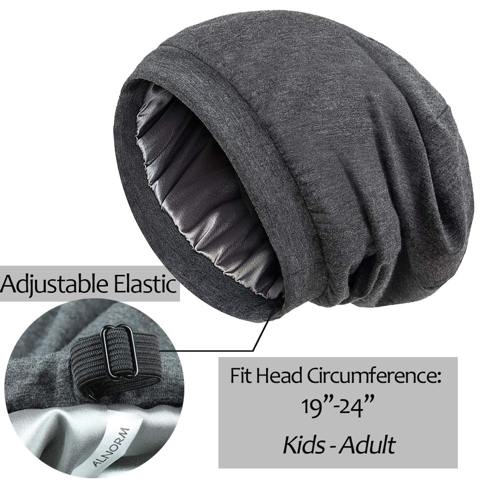 Alnorm Sleeping Cap Adjustable for Women Slouchy Hat Large - Image 5