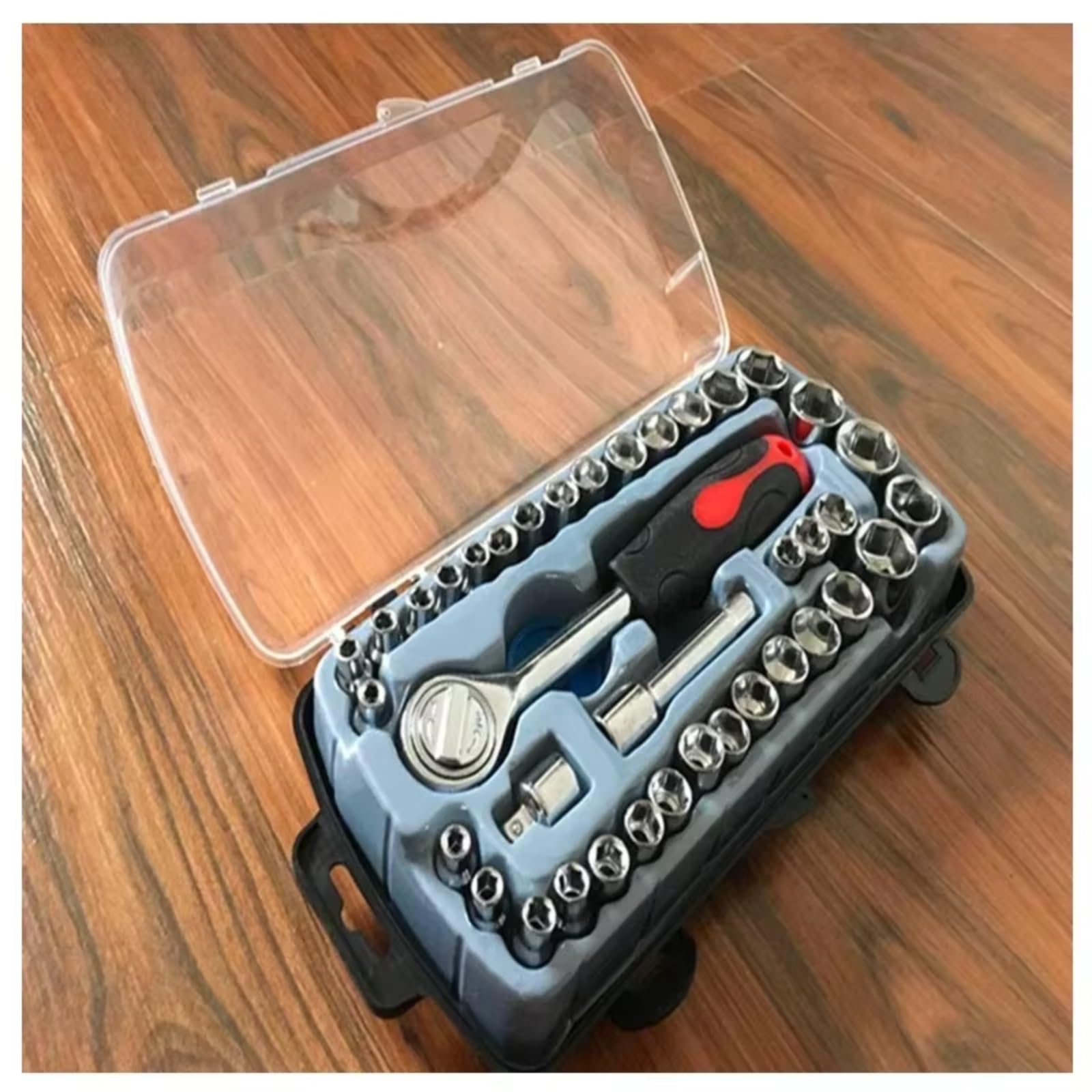 Set di attrezzi meccanici Set Di Combinazioni Prese Da 40 Pezzi Strumenti Riparazione Automatica Strumenti Domestici Set Di Prese Esagonali Kit Di Strumenti Combinati Per Auto