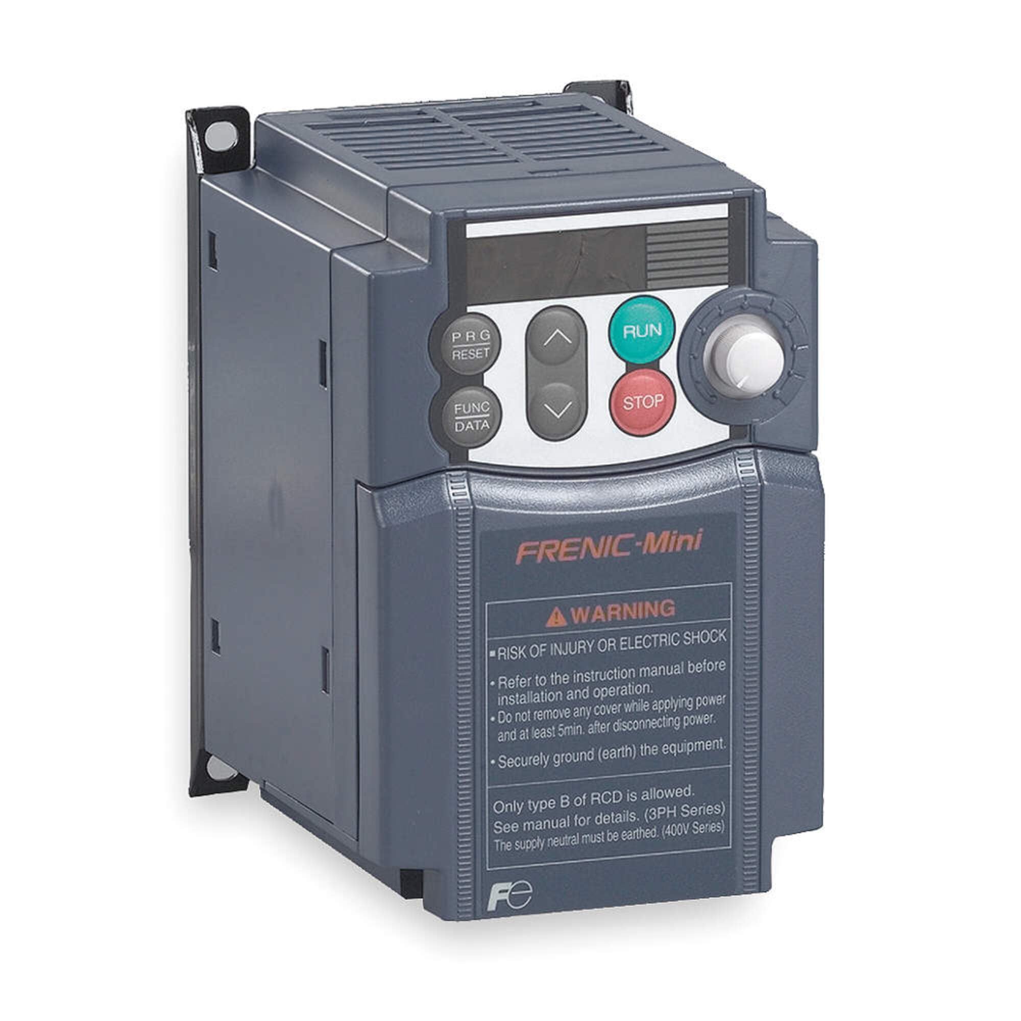 FUJI ELECTRIC FRN0005C2S-4U 3-Phase Input, 4.3 AMPS, 400 Hertz, Adjustable Frequency Drive, FRENIC-Mini (C2), Input 380 to 480 Volts AC