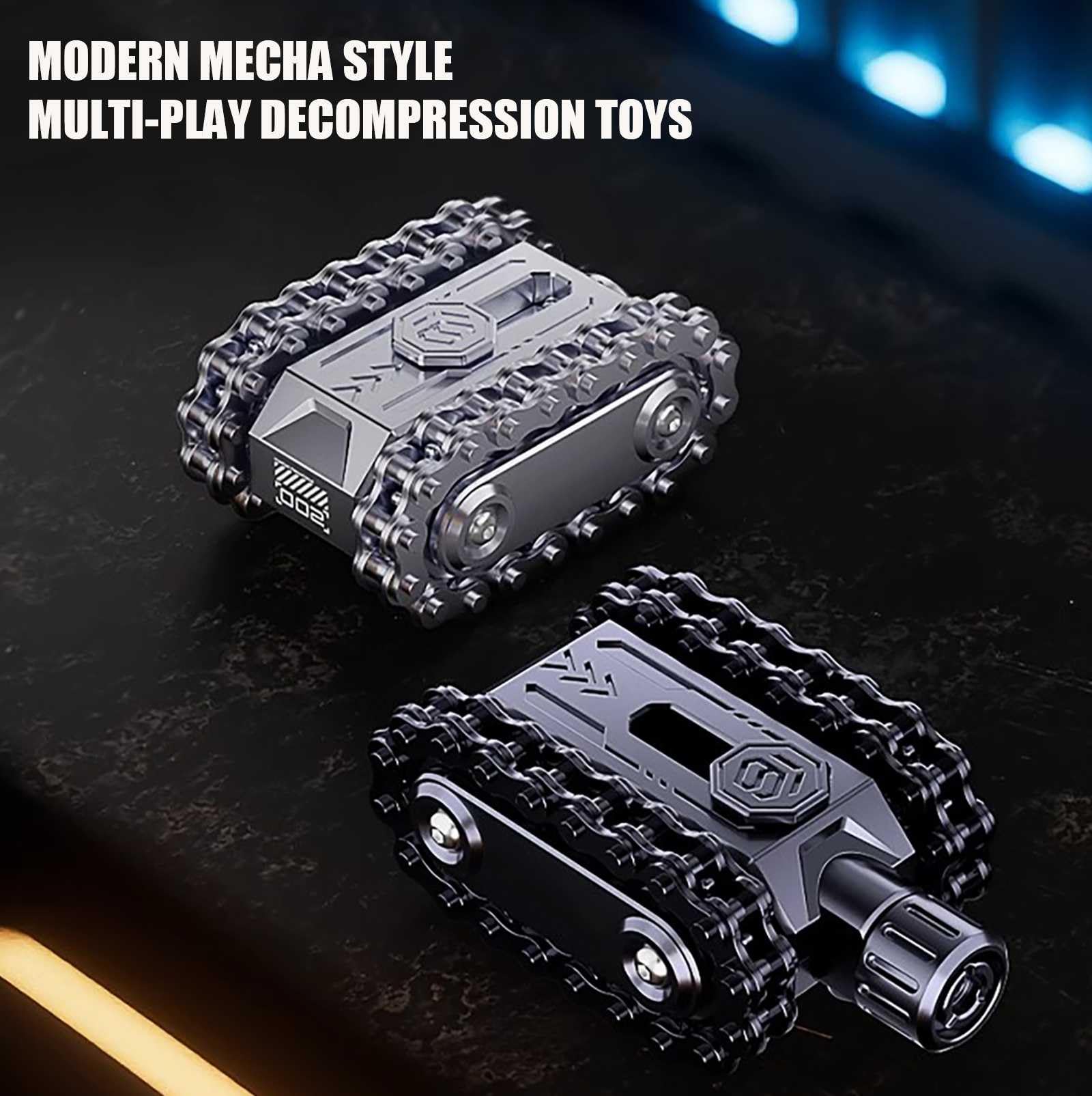 Metal Decompress Toys, Modellazione Mecha Giocattoli alla Moda edc Spinti Meccanicamente Artefatto Antistress Comodo in Mano Giocattoli Antistress, per Donne E Uomini