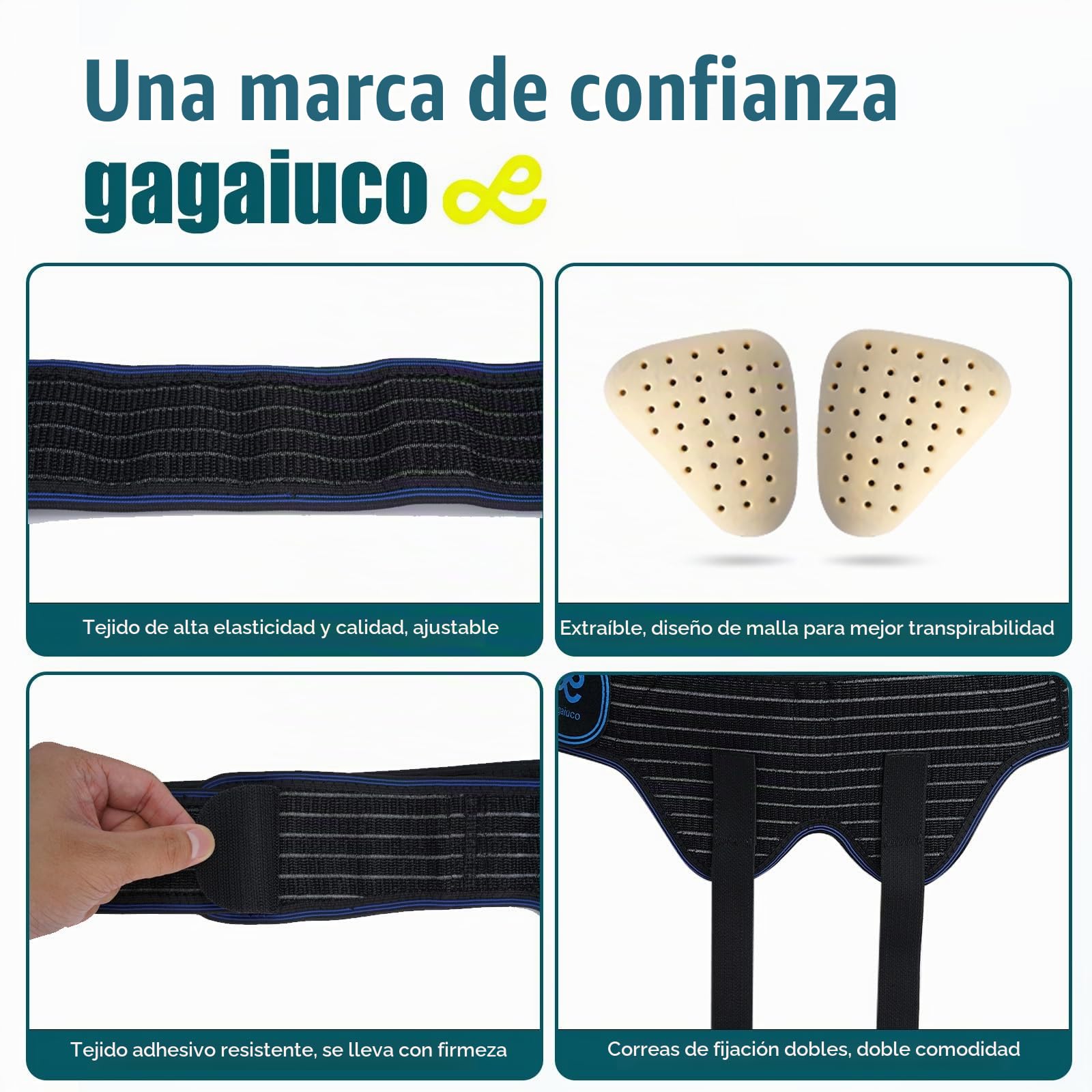 Cinturón De Hernia Para Hombres Y Mujeres - Cinturón Ajustable De Soporte De hernia Inguinal Para El Alivio Del Dolor Y El Tratamiento De Hernias Inguinales O Abdominales Inferiores.