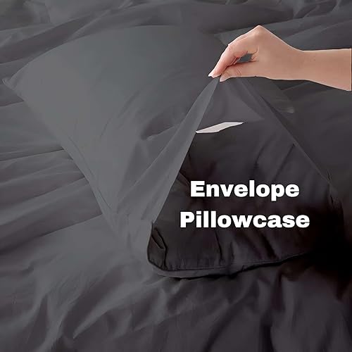 Miniatura 4 de Juego de sábanas Cal-King, juego de sábanas de 4 piezas, sábanas de 400 hilos, sábanas para cama tamaño California King, 100% algodón suave de fibra