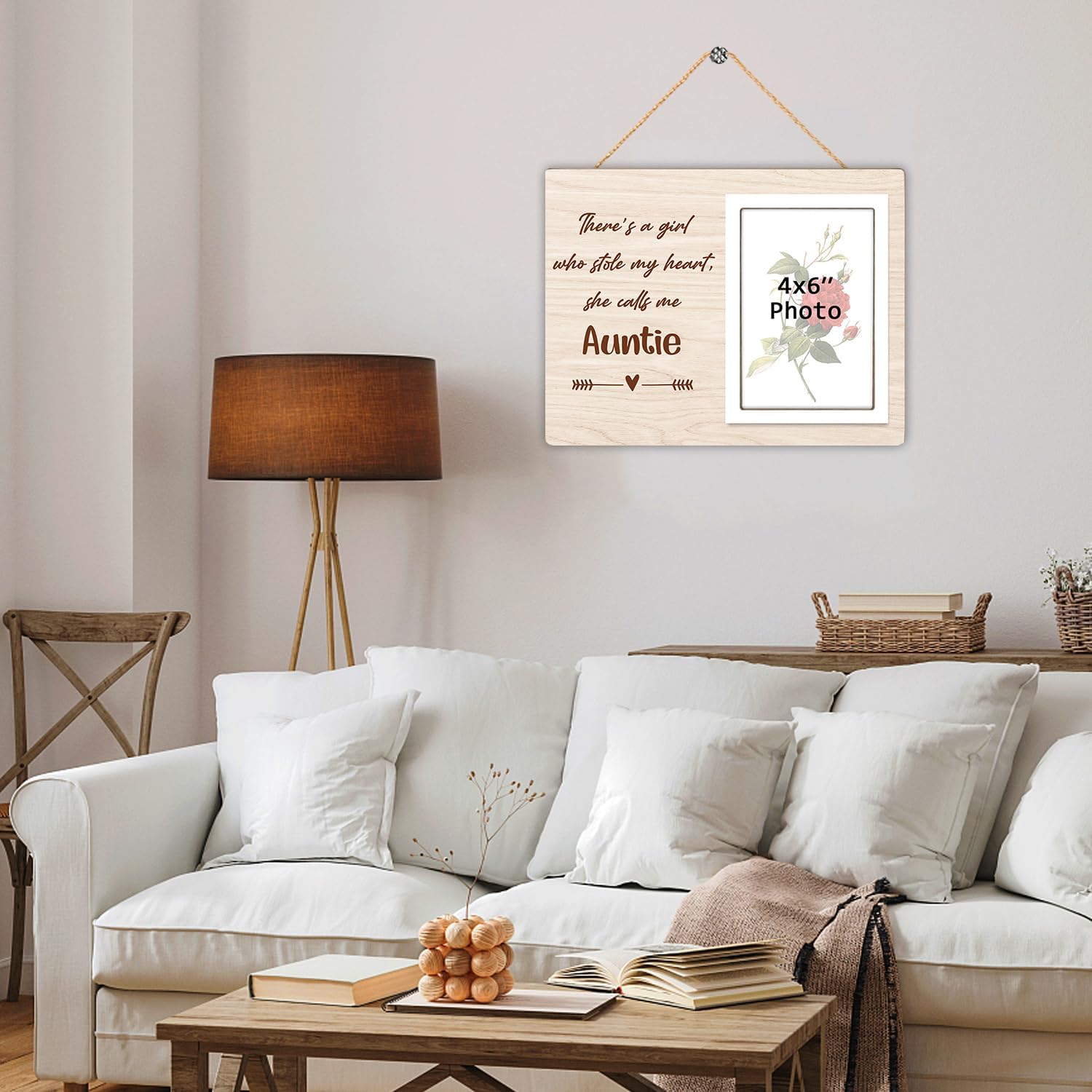 Best Aunt Ever Picture Frame Gift, Gifts for Aunt Picture Frame, Birthday, Christmas Gift for Aunt Wooden Photo Frame, She Calls Me Auntie 4x6inch - Image 5