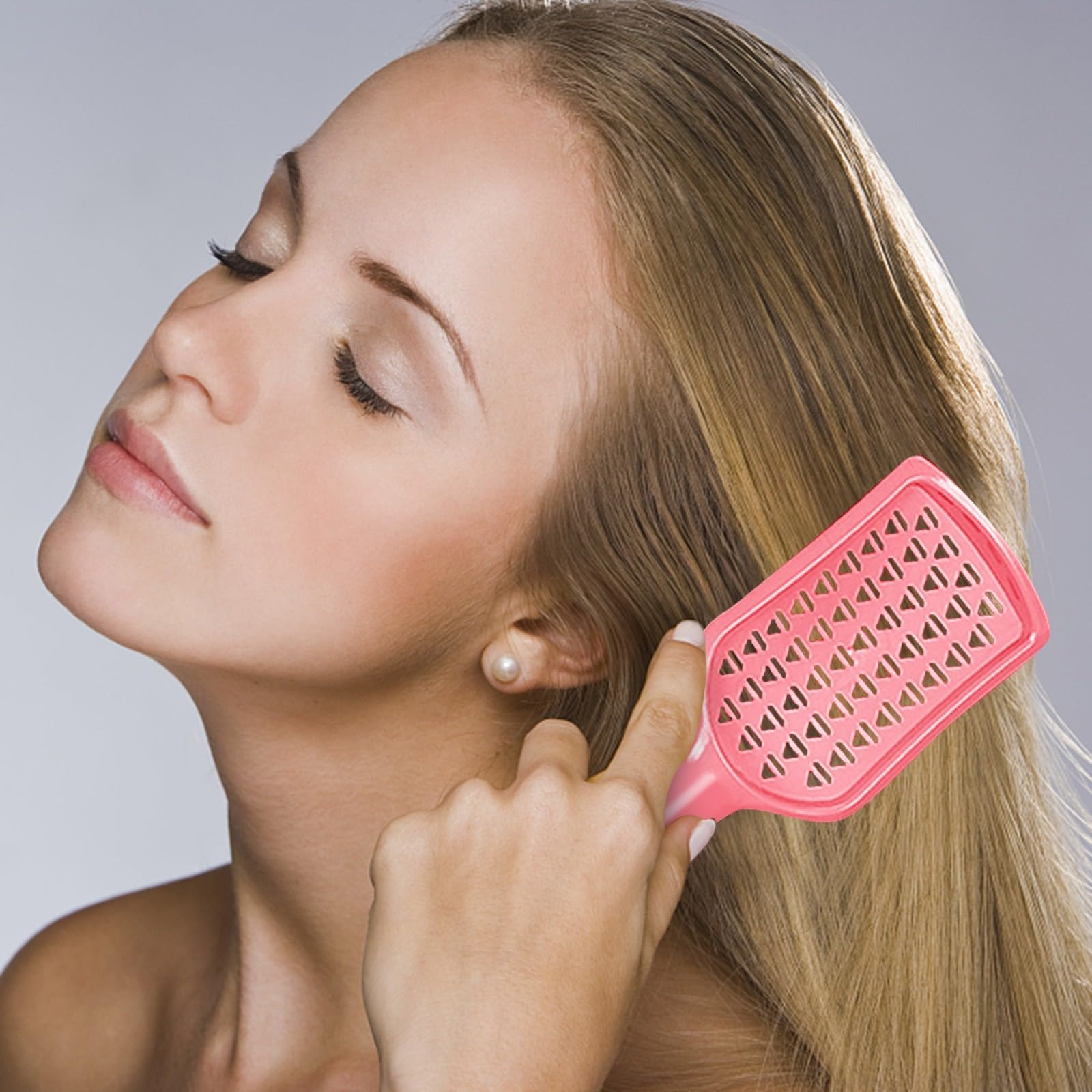 1 PCS Detangling Scalp Brush Wet Brush Speed Dry Hair Brush Hair Accessories Wet Brush Detangling Brush Curly Hair Brush for Men and Women (D)