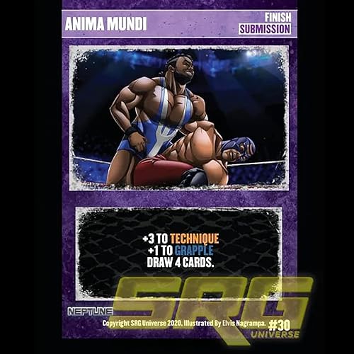 Miniatura 5 de GTS Distribution Supershow Cosmic Crusader Neptune - Juego de cartas y dados de lucha libre. Baraja de estructura SRG. Edades 12+, 2-6 jugadores,