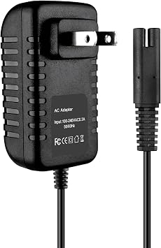3V 100mA 2-Prong AC/DC Adapter Compatible with Waterpik Water Flosser WP360 WP360W WP462 WP462W WP450 WP450W YLA-03010 Charger Power Cord