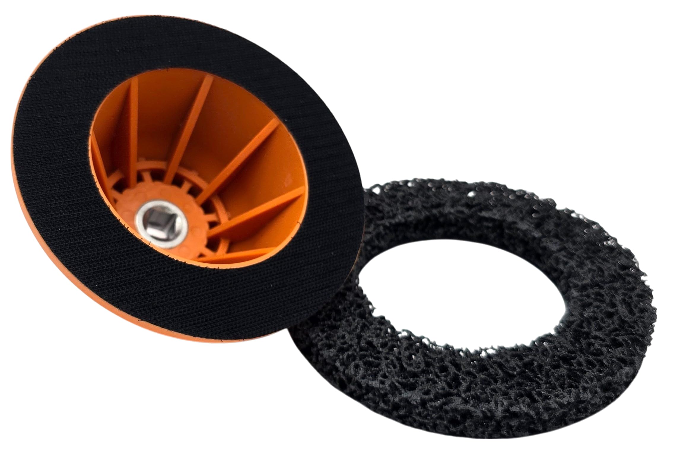 Hero Profi - Lijadora de cubo de rueda (1/2", disco de limpieza, 150 mm, cabezal de bola, limpiador para lijadora de ollas/llave de impacto para eliminar el óxido de los cubos de ruedas)
