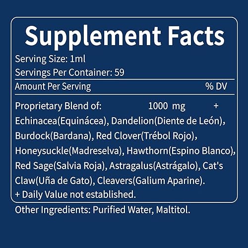 Miniatura 7 de Nurbetoxa Cleavers Gotas de drenaje linfático para limpieza de desintoxicación del sistema linfático, fórmula de suplemento de apoyo para linfedema