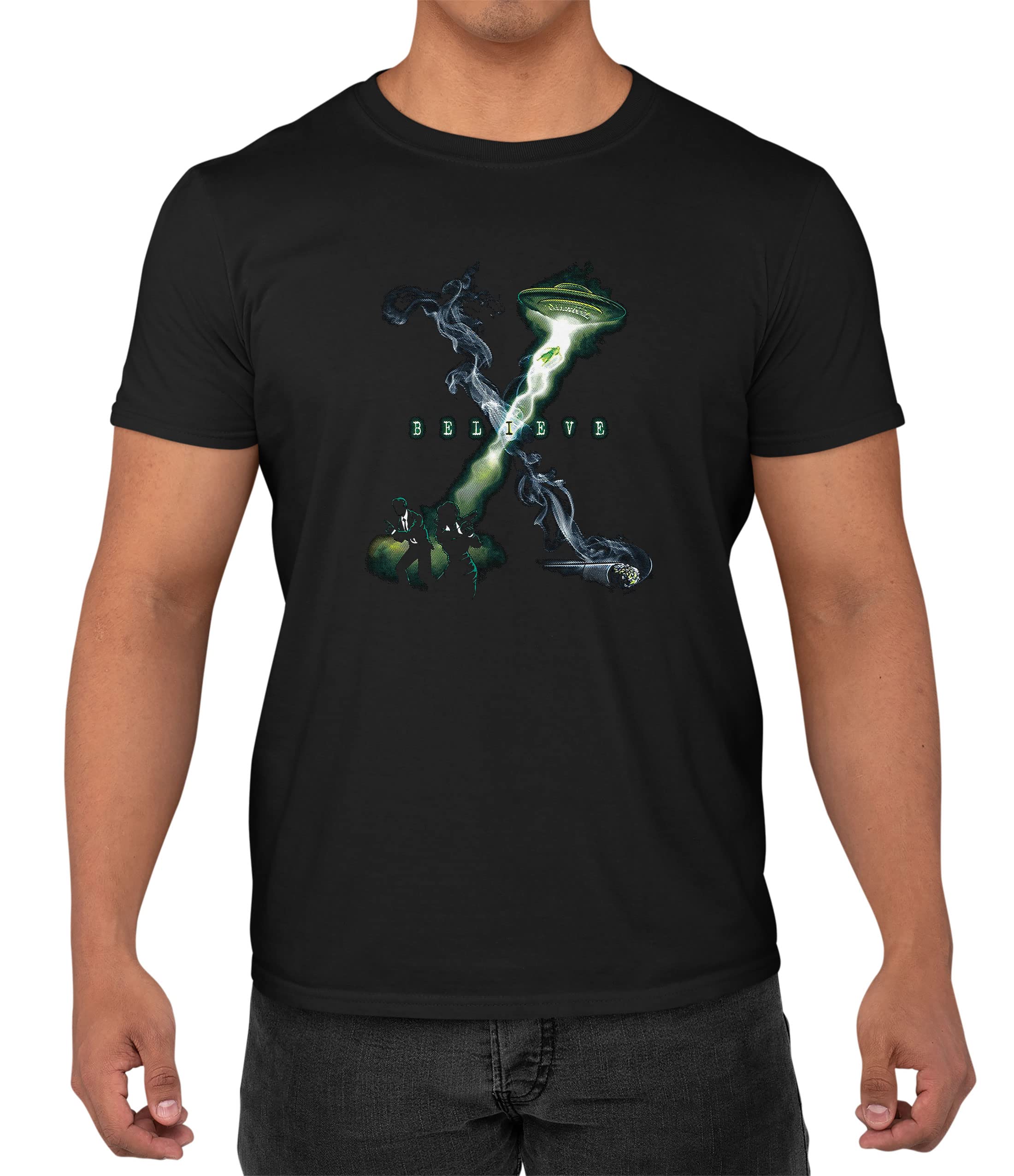 ADAM WILLIS DESIGNSX Files Sci Fi Horror Crime Mystery Men's T-Shirt