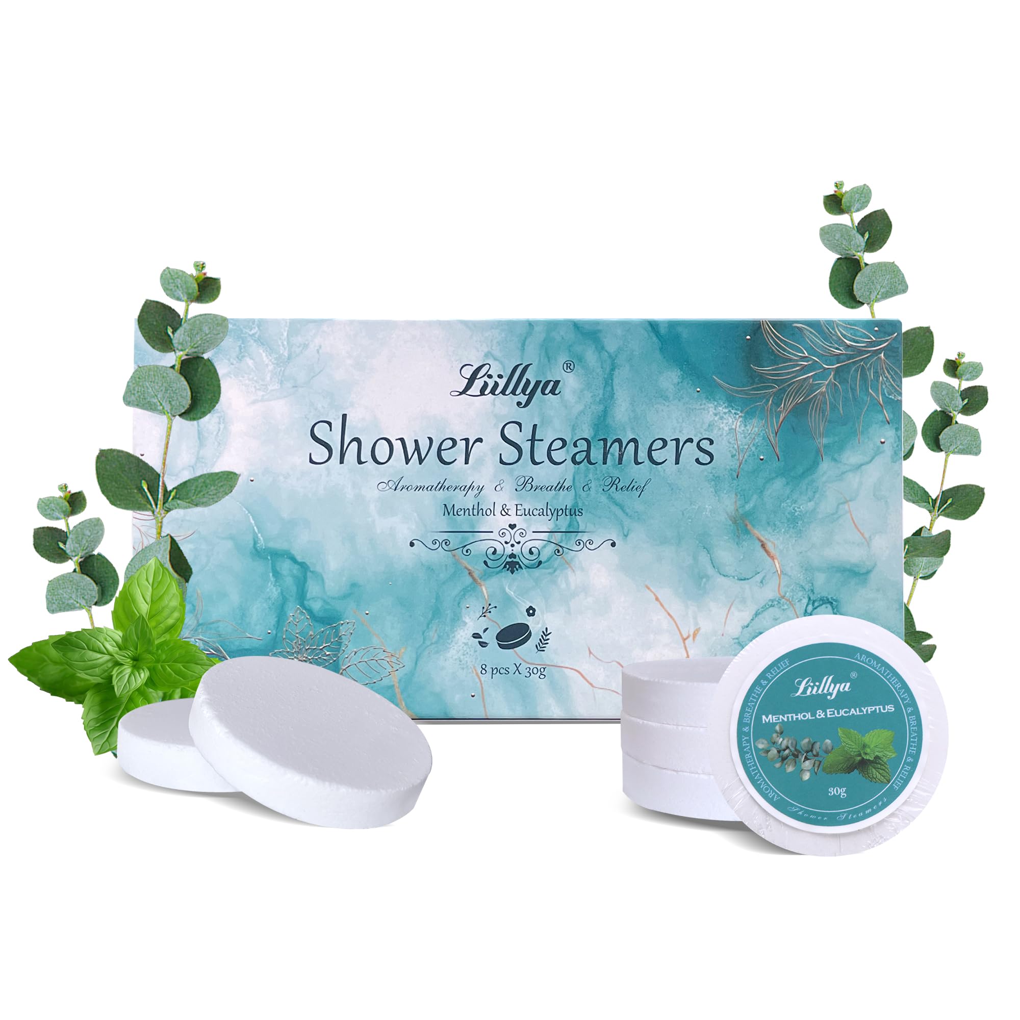 Bombe de Douche d'aromathérapie Menthe & Eucalyptus