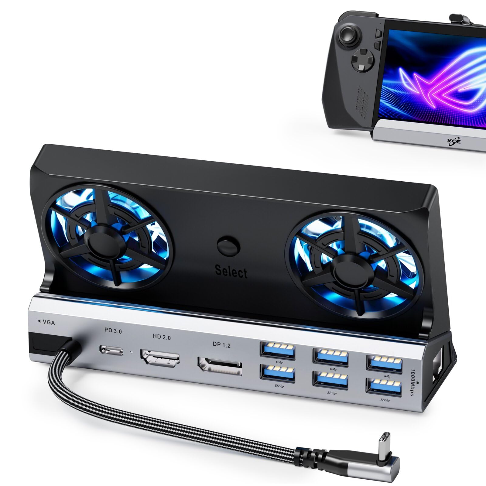 Amazon.com: ChampSun 14-in-1 Dual Fan Steam Deck Dock Suitable