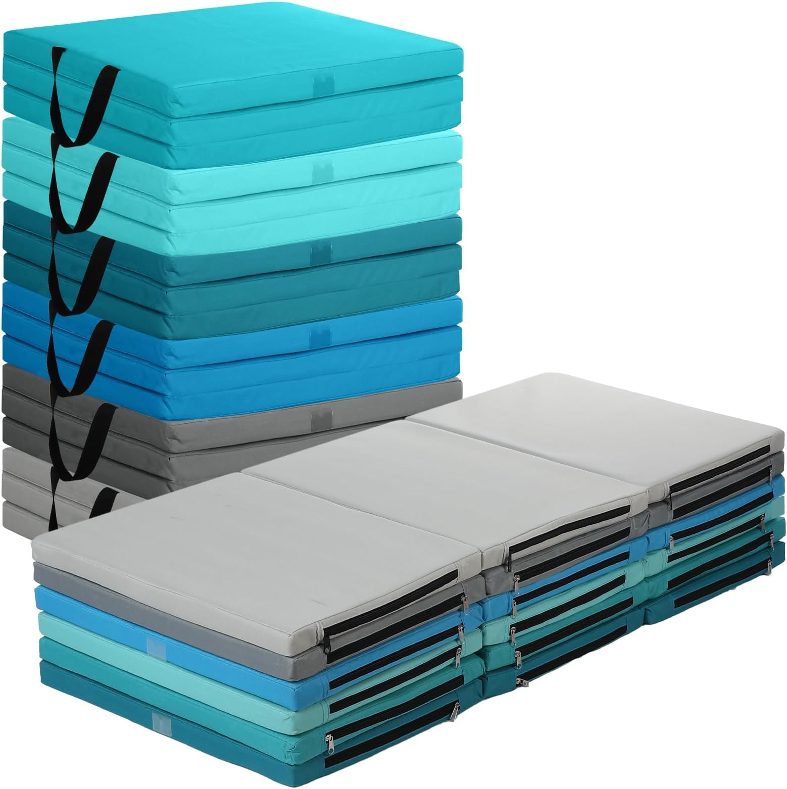 Suzile 6 Pack 3 Fold Daycare Nap Mats Rest Nap Mat Toddler