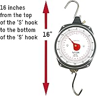 Vista 3 de Taylor Escala colgante industrial estilo dial de 70 libras