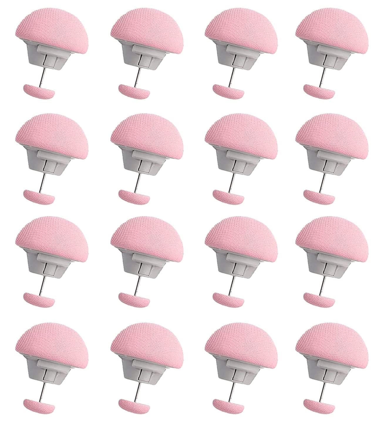 Mushroom Duvet Cover Clips - Non-Slip Quilt Fasteners, Bed Sheet Holding Pins, Comforter Fixators with One-Key Unlock, Anti-Movement Duvet Insert Holders for Bedding, Cushions, & Curtains (16, Pink)-image-46