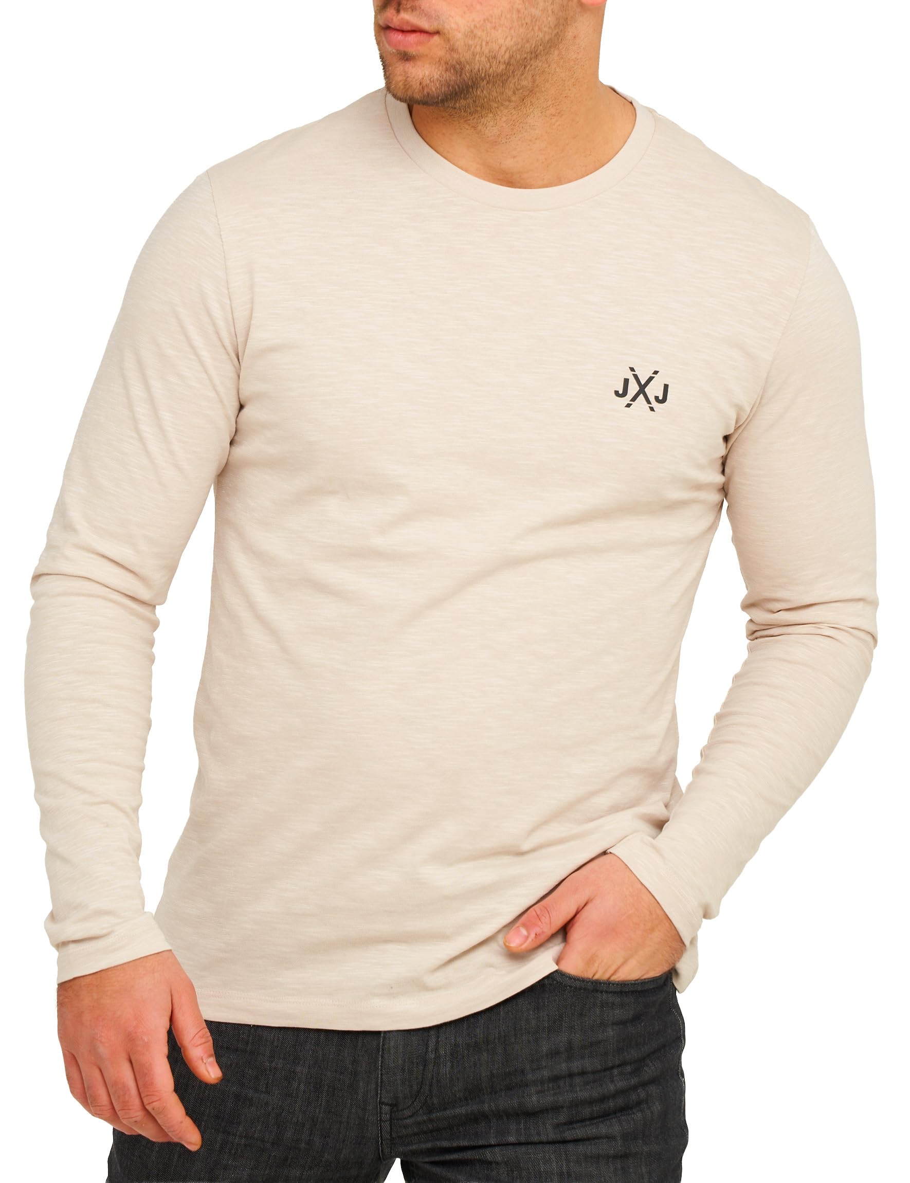 JACK & JONES Infinity Herren Langarmshirt Rise Infinity O-Neck T-Shirt