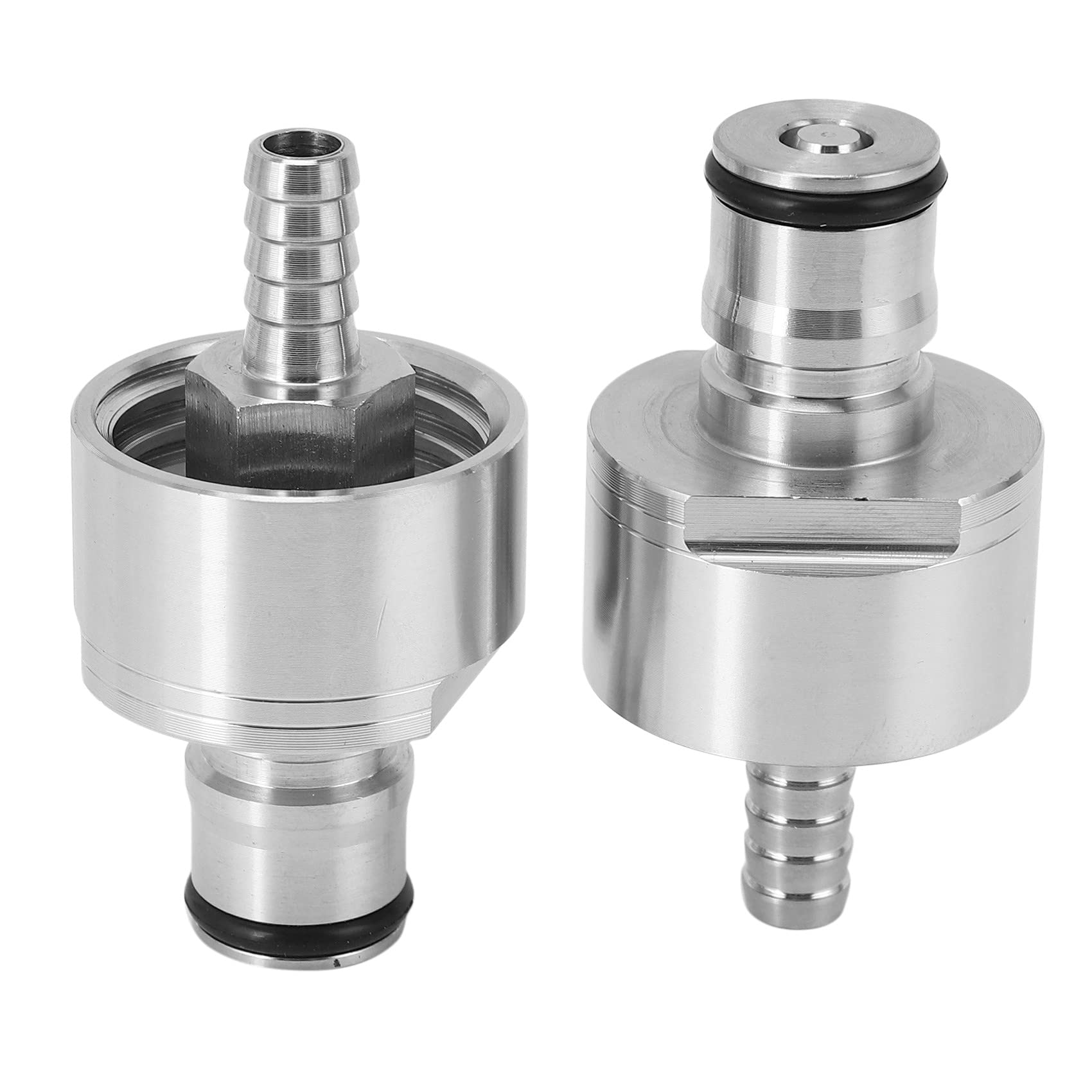 2 pezzi / Lot 304 in acciaio Carbonation Cap 5/16 pollici Barb, Lock Typ, Fit Soft Drink PET Bottiglie Homebrew Kegging