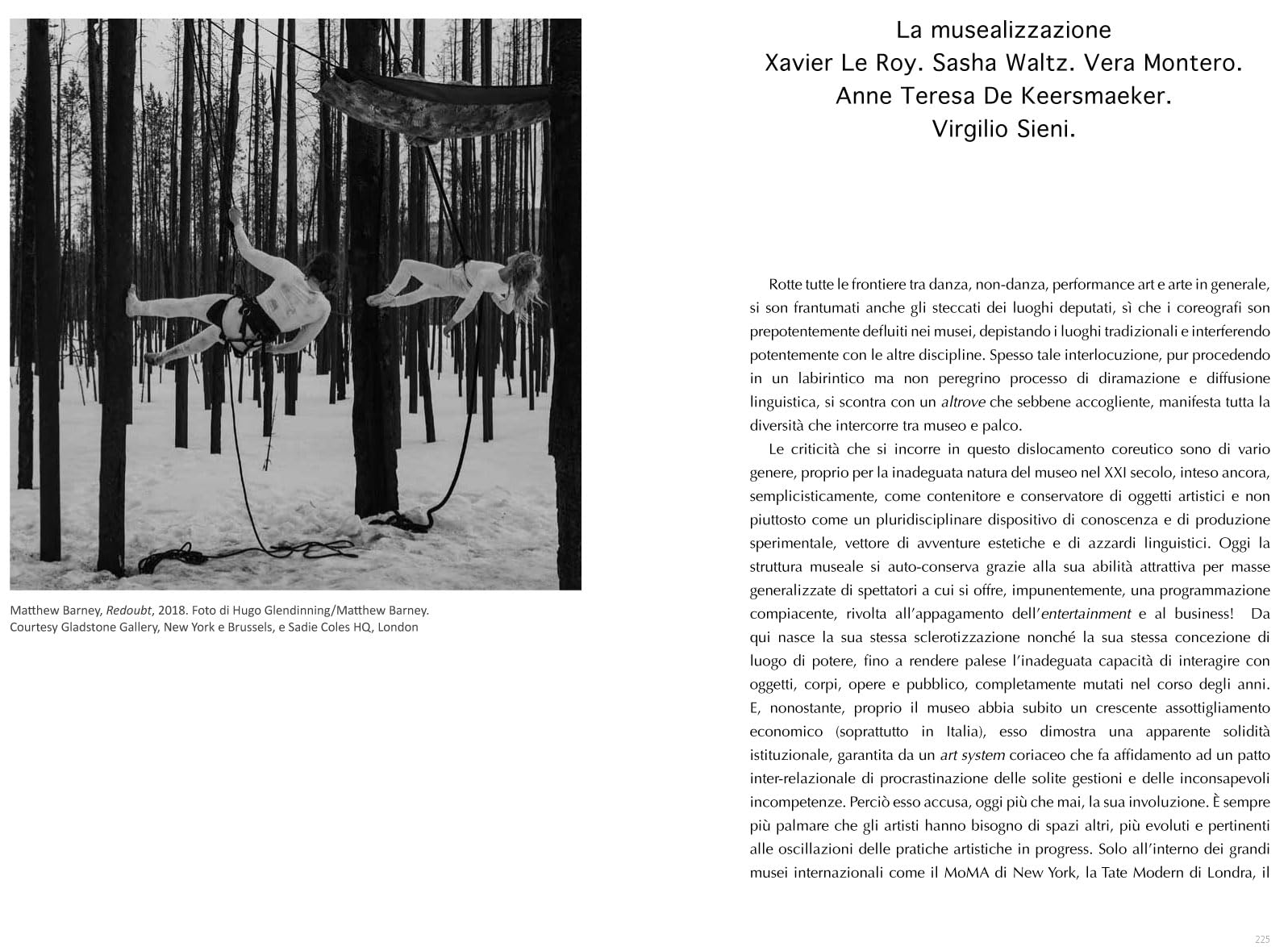 Stato di incanto. Danza, non-danza, post-danza e performance art