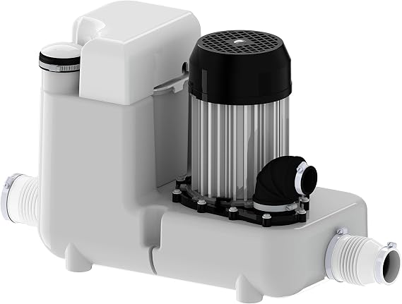 SFA SANIFLO - Sanicom 1 - Heavy-Duty Gray Water Drain Pump - High-Temperature Commercial Solution - Robust & Efficient Design - Certified CSA (IPC, NSPC), IAPMO (UPC) - Made In France