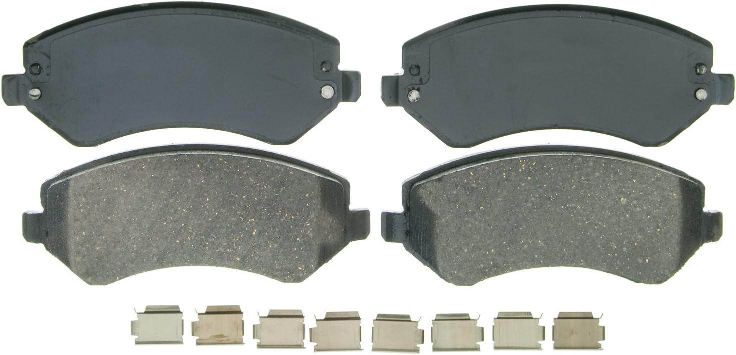 Wagner QS ZD856A Disc Brake Pad Set, Chamfered Edges for Smooth, Quiet Stops, Fits 2002–2007 Jeep Liberty