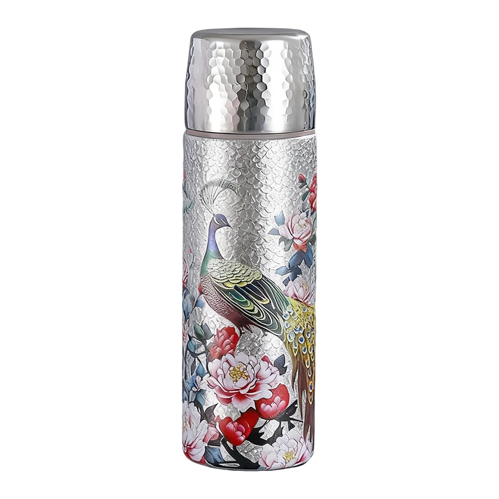 our fave Leak Proof Insulated Travel Mugs with Retro Chinese Golden Peacocks Styles Nonrust Steel Construction Gym Efficient Thermal Retention Golden Peacocks Nonrust Steel Portable Leak