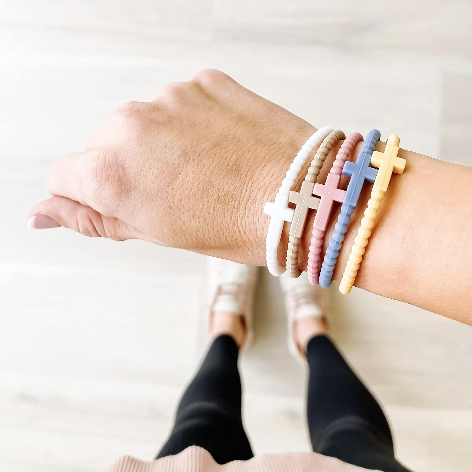 Ryan & Rose Jesus Bracelets - Cross Silicone Bracelet - Image 6