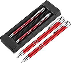 Paul Clover Luxury Pen & Pencil Gift Set – For Anniversary, Birthday, Christmas & Work – Presented in Classic Black Gift Box