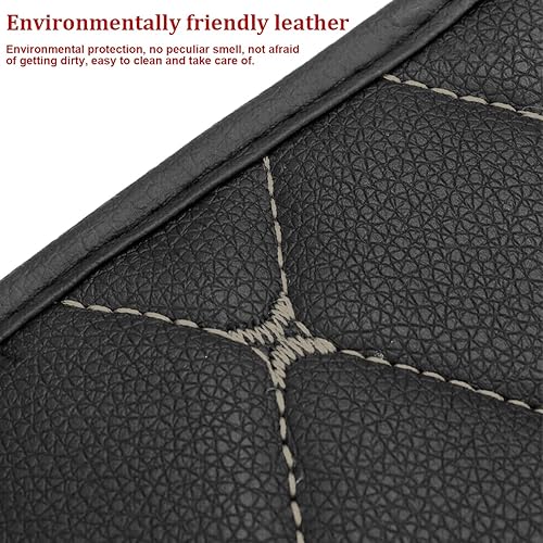 Miniatura 28 de Cojín de cuero para consola central de automóvil, 11.4 x 7.4 pulgadas, impermeable, funda para reposabrazos, accesorios de protección